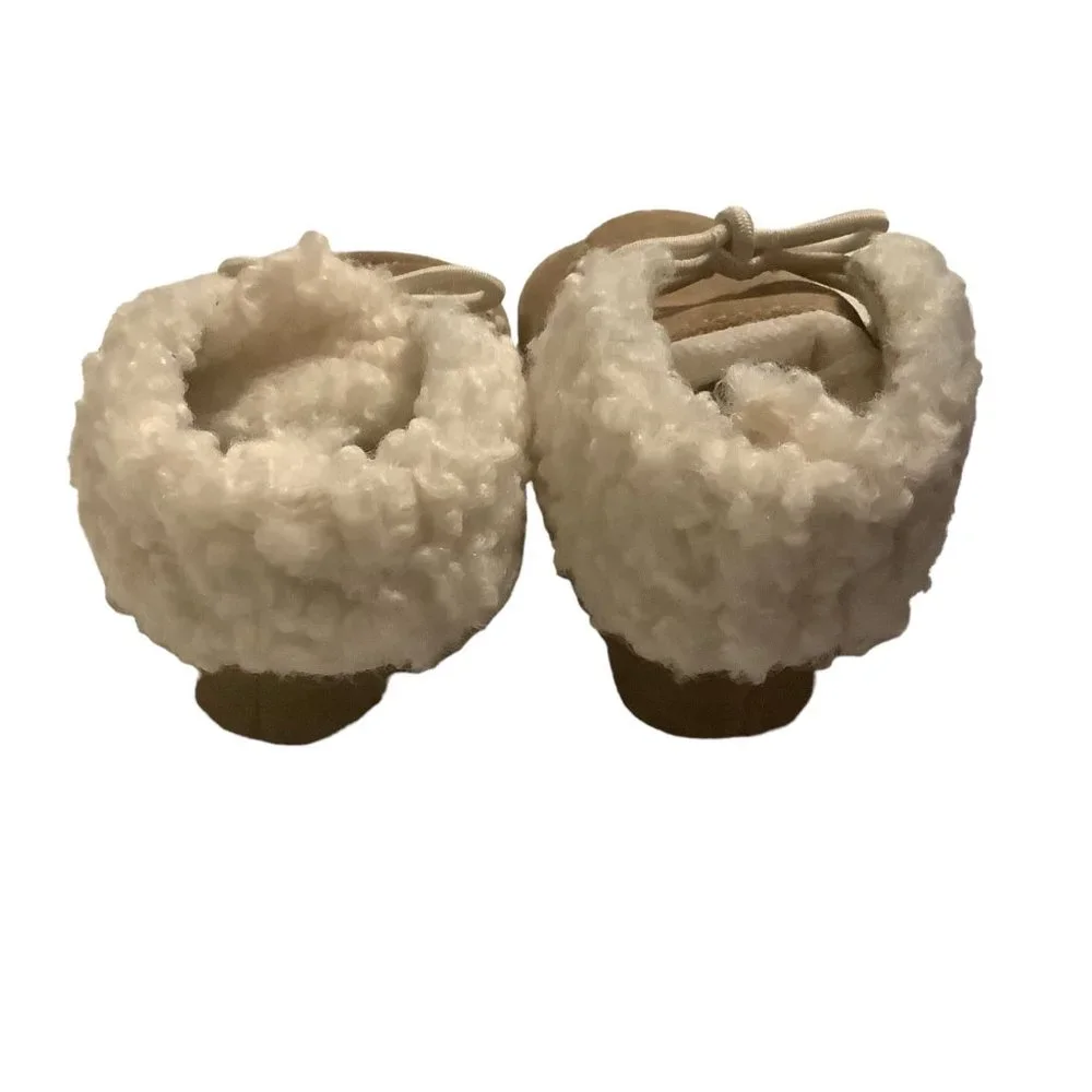 baby B'gosh Moccasins Infant 9-12 Mo. Style OK02476 Brown Faux Fur